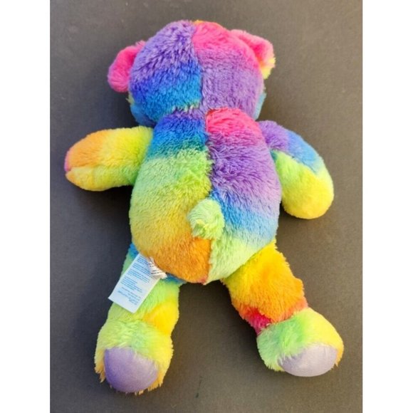 Build A Bear Rainbow Tie Dye Neon Teddy - Picture 5 of 12